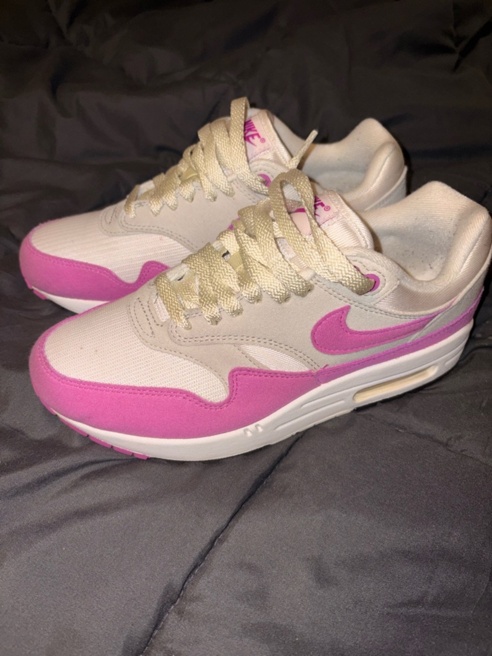 Nike Women’s Air Max Cream and Pink Low-Top Sneakers